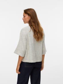 Vero Moda VMLEFILE Pullover -Light Grey Melange - 10336416