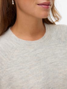 Vero Moda VMLEFILE Pullover -Light Grey Melange - 10336416