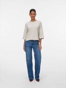 Vero Moda VMLEFILE Pullover -Pumice Stone - 10336416