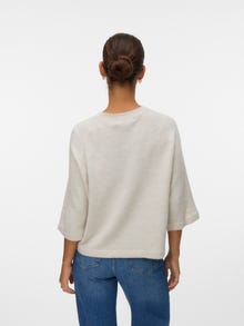 Vero Moda VMLEFILE Pullover -Pumice Stone - 10336416