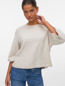 Vero Moda VMLEFILE Pullover -Pumice Stone - 10336416
