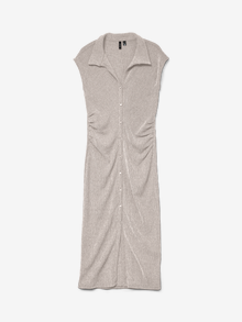 Vero Moda VMLUNA Langes Kleid -Pumice Stone - 10336548