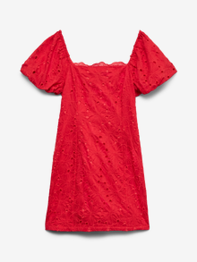 Vero Moda VMELIN Kurzes Kleid -Ribbon Red - 10336649