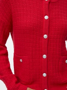 Vero Moda VMHARPER Gebreid vest -Ribbon Red - 10336720