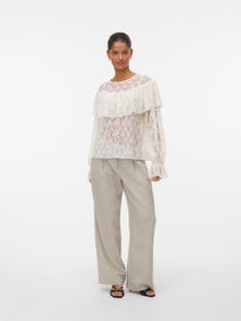 Vero Moda VMLOULOU Top -Cloud Dancer - 10336722