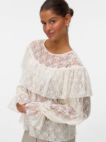 Vero Moda VMLOULOU Top -Cloud Dancer - 10336722