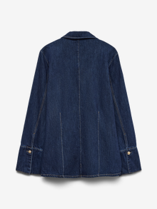 Vero Moda VMNIKKA Denim shirt -Dark Blue Denim - 10336827