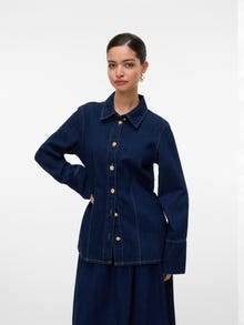 Vero Moda VMNIKKA Denim shirt -Dark Blue Denim - 10336827
