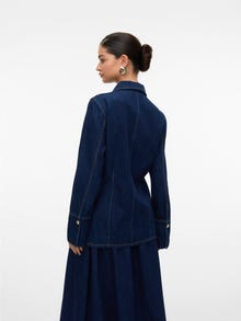 Vero Moda VMNIKKA Denim shirt -Dark Blue Denim - 10336827