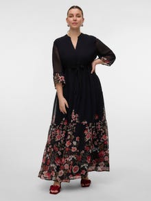 Vero Moda VMULRIKKE Długa sukienka -Black - 10336910