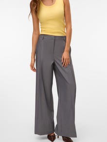 Vero Moda VMTRINE Tailored Trousers -Medium Grey Melange - 10336954