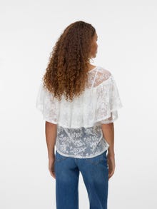 Vero Moda Õhuline lõige Ümmargune kaelus Top -Cloud Dancer - 10336991