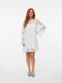 Vero Moda VMCELINE Kort klänning -Cloud Dancer - 10336993
