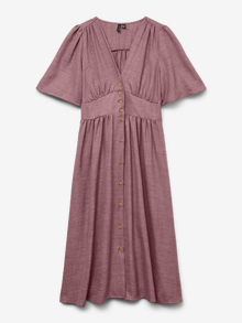 Vero Moda VMCMELANEY Midikjole -Nostalgia Rose - 10337076