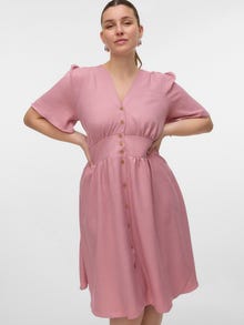 Vero Moda VMCMELANEY Midikjole -Nostalgia Rose - 10337076