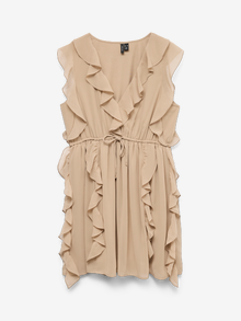 Vero Moda VMCARMEN Krótka sukienka -Silver Mink - 10337100