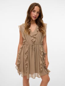 Vero Moda VMCARMEN Vestido corto -Silver Mink - 10337100