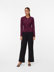 Vero Moda VMELISE Dzianinowy kardigan -Winetasting - 10337126