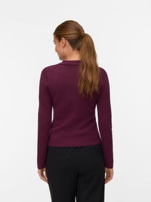 Vero Moda VMELISE Stickad kofta -Winetasting - 10337126