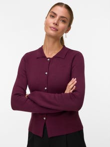 Vero Moda VMELISE Dzianinowy kardigan -Winetasting - 10337126