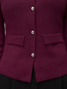 Vero Moda VMELISE Stickad kofta -Winetasting - 10337126