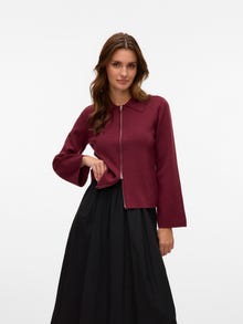 Vero Moda VMHANNA Cardigan in Maglia -Tawny Port - 10337127
