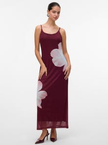 Vero Moda VMLIA Long dress -Tawny Port - 10337149