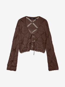 Vero Moda VMLOLA Strikket cardigan -Chestnut - 10337188