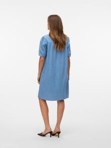 Vero Moda VMROSA Kurzes Kleid -Light Blue Denim - 10337189