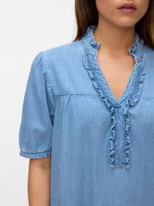 Vero Moda VMROSA Kurzes Kleid -Light Blue Denim - 10337189