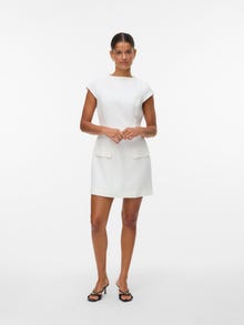 Vero Moda Kitsas lõige Ümmargune kaelus Lühike kleit -Snow White - 10337327