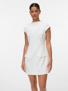 Vero Moda Kitsas lõige Ümmargune kaelus Lühike kleit -Snow White - 10337327