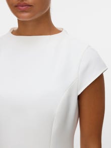 Vero Moda Kitsas lõige Ümmargune kaelus Lühike kleit -Snow White - 10337327