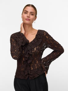Vero Moda AWKIENNA Tops -Chocolate Torte - 10337560