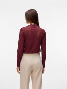 Vero Moda VMGINA Top -Tawny Port - 10337572