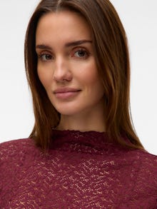 Vero Moda VMGINA Top -Tawny Port - 10337572