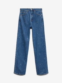 Vero Moda VMTESSA Taille haute Wide Leg Fit Jeans -Medium Blue Denim - 10337611