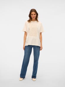 Vero Moda VMTAMMI T-Shirt -Cloud Dancer - 10337727