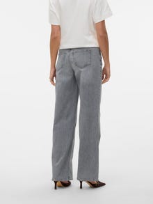 Vero Moda VMFAYE Niedrige Taille Weiter Beinschnitt Jeans -Medium Grey Denim - 10337948