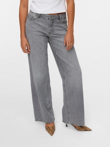 Vero Moda VMFAYE Low rise Wide Leg Fit Jeans -Medium Grey Denim - 10337948