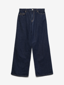 Vero Moda VMFAYE Low rise Wide leg fit Jeans -Dark Blue Denim - 10337968