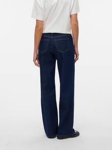 Vero Moda VMFAYE Low rise Wide Leg Fit Jeans -Dark Blue Denim - 10337968