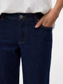Vero Moda VMFAYE Low rise Wide Leg Fit Jeans -Dark Blue Denim - 10337968