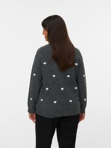 Vero Moda VMCDOFFY Pullover -Dark Grey Melange - 10338045