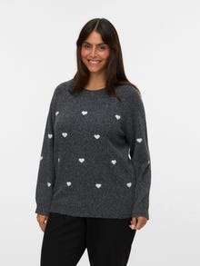 Vero Moda VMCDOFFY Pull-overs -Dark Grey Melange - 10338045
