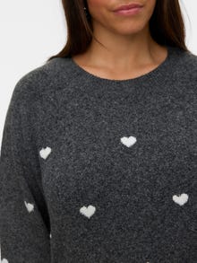 Vero Moda VMCDOFFY Pullover -Dark Grey Melange - 10338045