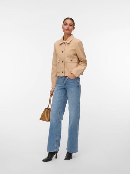 ONLY Dames Onlsiena Teddy Anorak Life Cc OTW, Pumice Stone, XS ONLY Dames Onlsiena Teddy Anorak Life Cc OTW, Pumice Stone, XS
