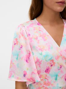 Vero Moda Ruumikas lõige V-kaelus Pikk kleit -Cherry Blossom - 10338191