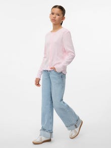 Vero Moda VMTESSA Tiro alto Corte wide leg Vaqueros -Light Blue Denim - 10338219