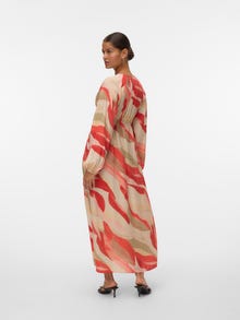 Vero Moda VMTYRA Long dress -Coral Almond - 10338229